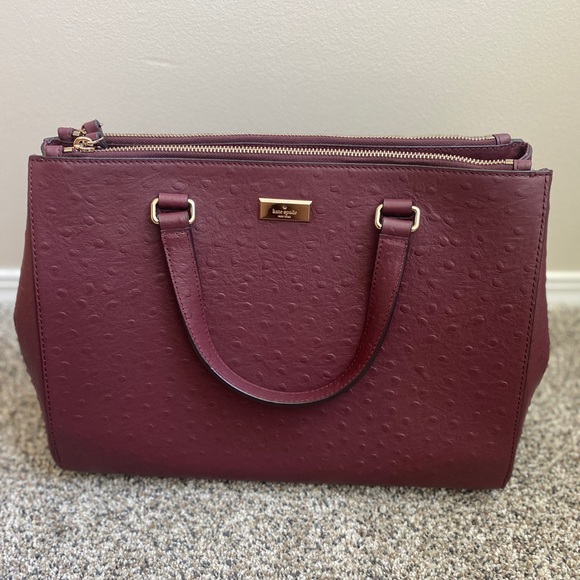 BN Kaye Spade Bristol Drive Ostrich Loden - Picture 2 of 4